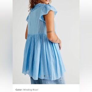 Free People - Benny Tunic - sheer blue - medium